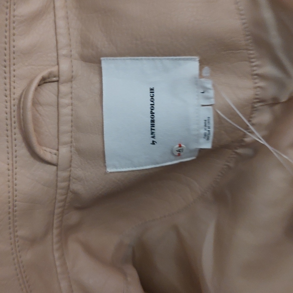 Anthropology faux leather moto Jacket SOLD OUT ONLINE.Great Fall/sping - Picture 12 of 13